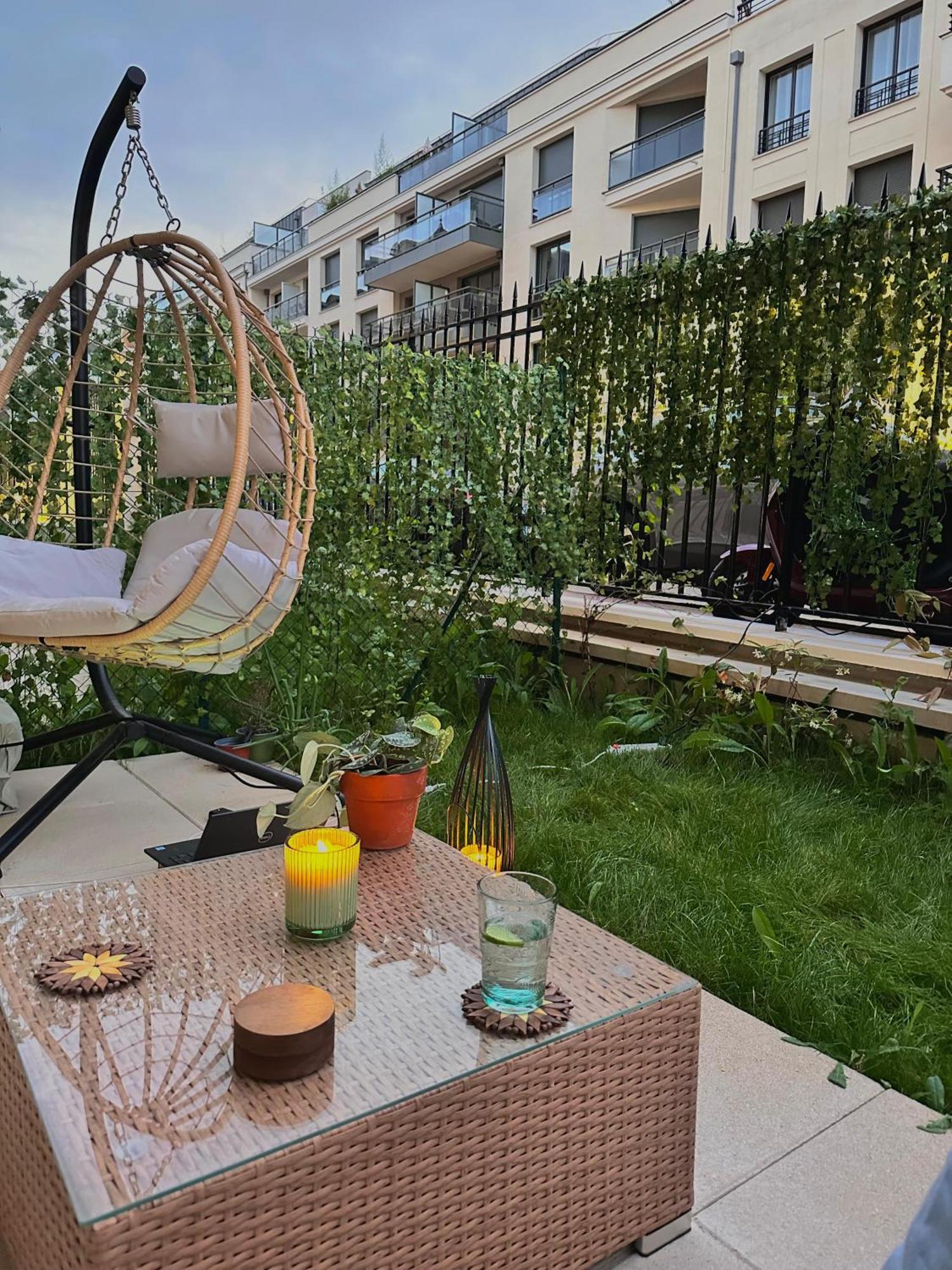 Cosy Summer Stay In Boho Style Apartment - 8 Mins From Paris Center - Garden And Underground Parking Clamart Bagian luar foto